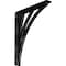 Ekena Millwork Nevio Wrought Iron Bracket, (Single center brace), Antiqued Silver 1 1/2"W x 10"D x 12"H BKTM01X10X12SNEASV - alternate 1